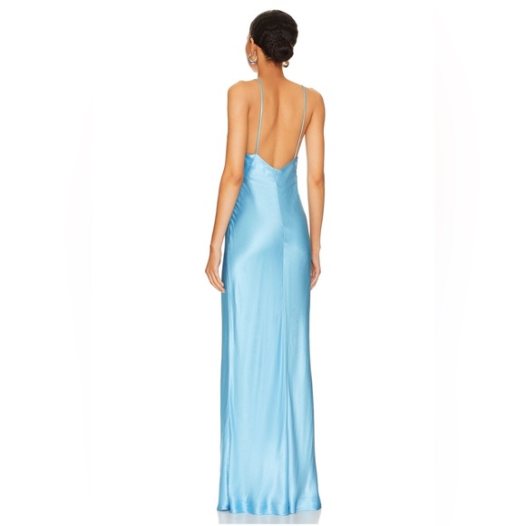 NWT Bec & Bridge Lorelai V Maxi Dress in Tropez Blue size US 4 - Picture 3 of 14